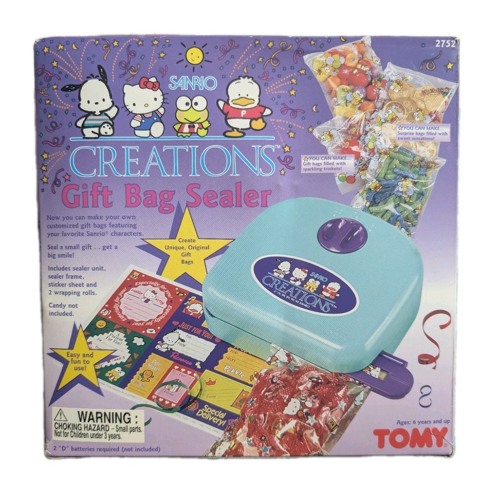 Hello Kitty Gift Bag Sealer Sanrio Creationsr New Vintage 1996 NOS